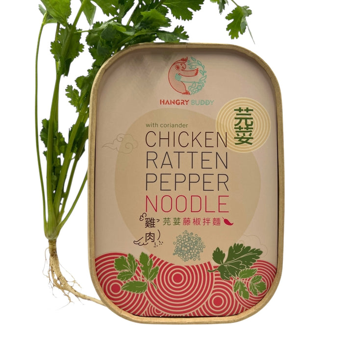 芫荽藤椒雞肉蒟蒻拌麵