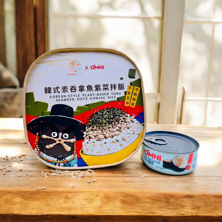 韓式素吞拿魚紫菜拌燕麥蒟蒻飯